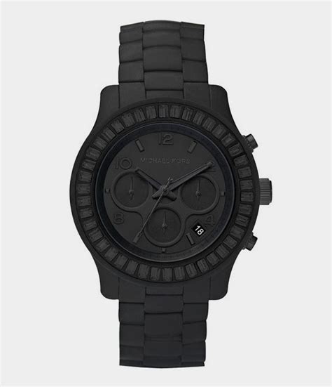 michael kors matte black watch amazon|Michael Kors watches all black.